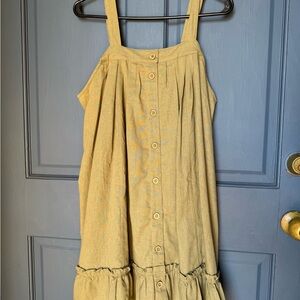 Army green Button-Down Mini Dress